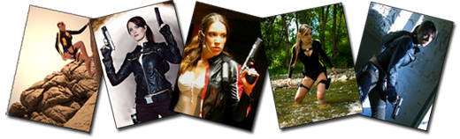 Les cosplayers Tomb Raider
